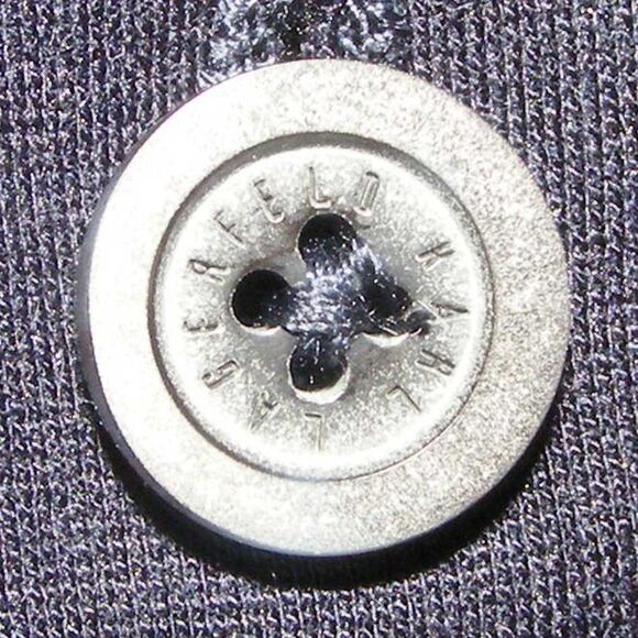 KARL LAGERFELD Dress, S, Navy, Career, Pockets, Back Zipper, Short sleeves - Picture 12 of 15